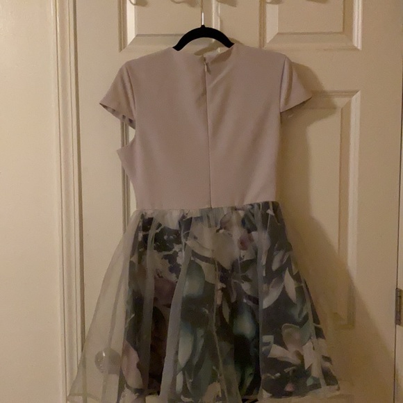 Women’ grey chiffon layered dress - Picture 2 of 2